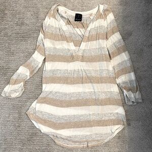 Ella moss size small striped tunic top